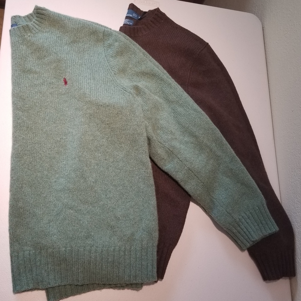 Lot of 2 - XXL Polo by Ralph Lauren Wool Sweaters